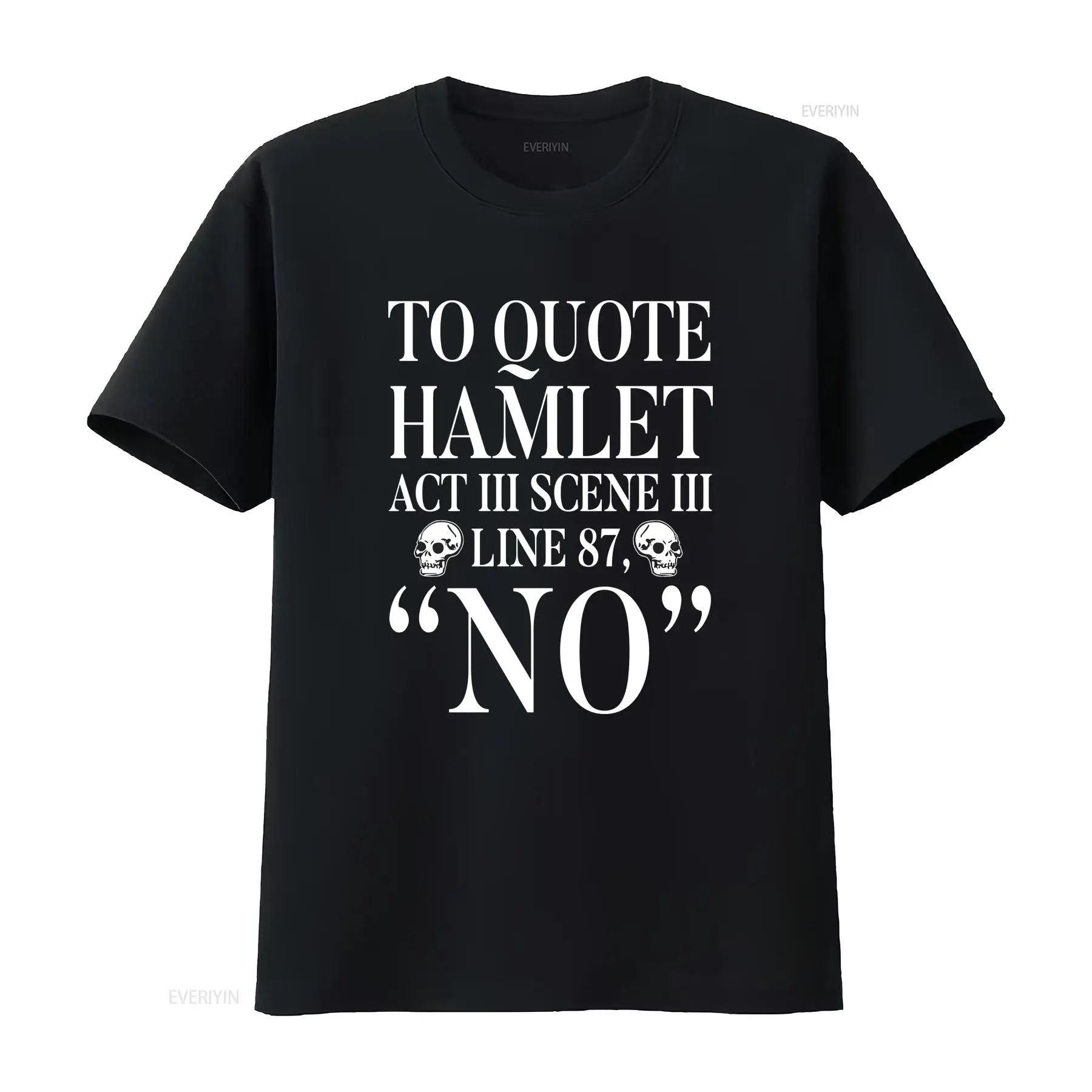 Vintage Fashion Quotes - Kaos Hamlet Shakespeare untuk Pecinta Buku,