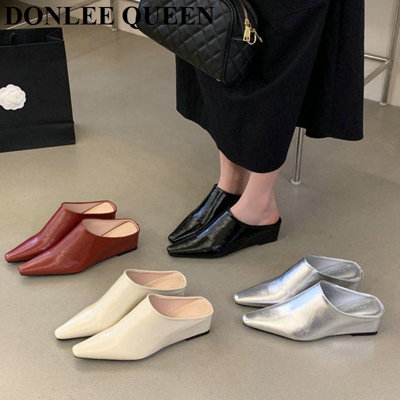 Vintage Fashion Online - Sepatu Wanita Model Mule Tertutup, Sepatu
