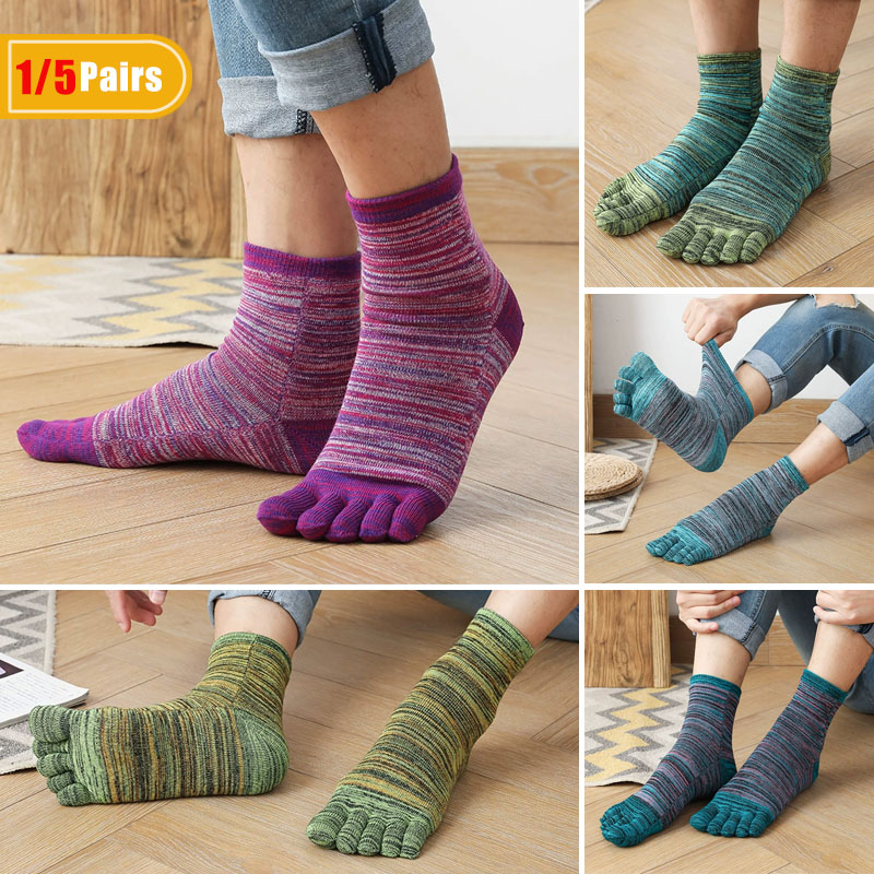 Vintage Fashion Enthusiasts - 1/5 Pasang Kaus Kaki Bahagia Jari