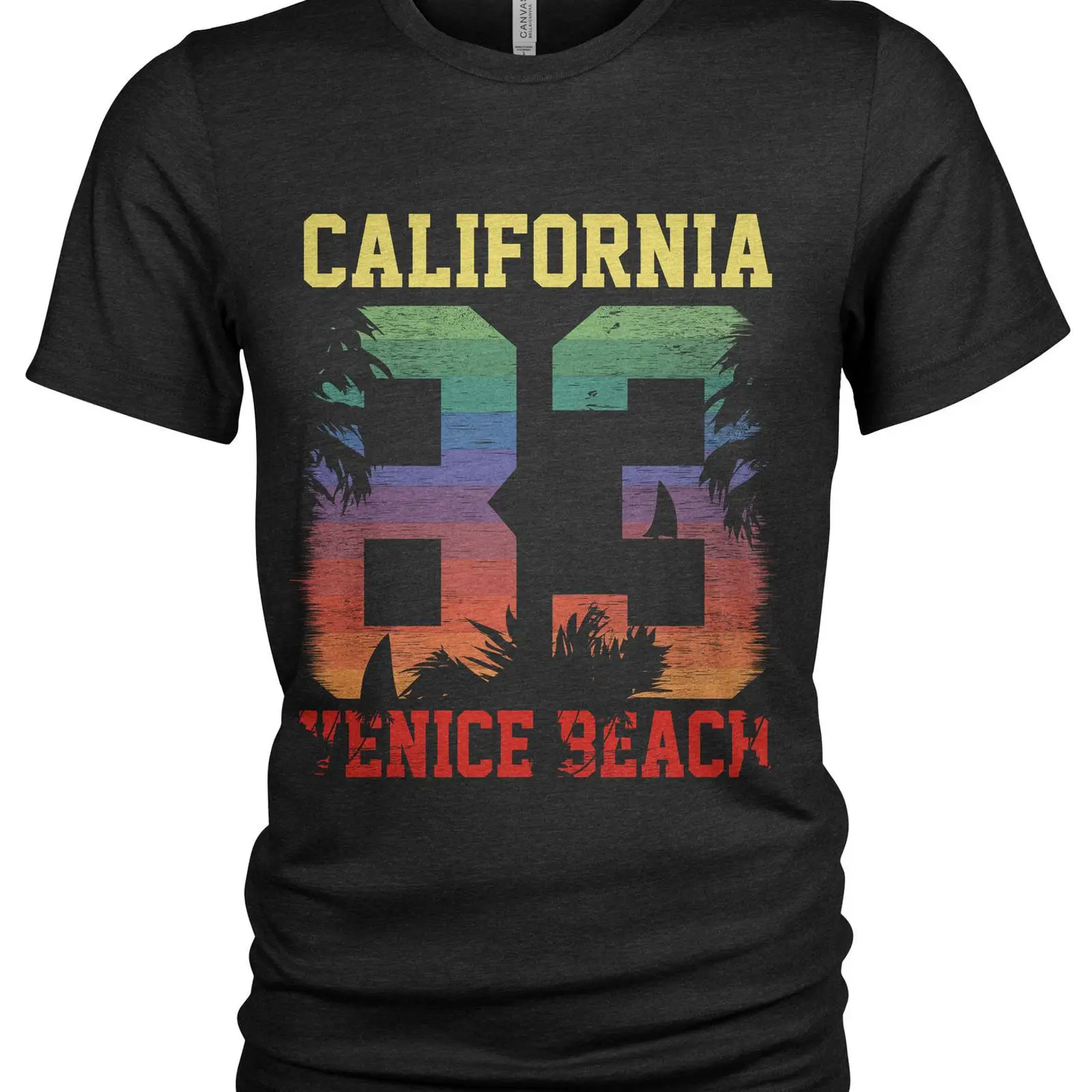 Vintage Fashion La - Kaos Musim Panas Venice Beach 1983