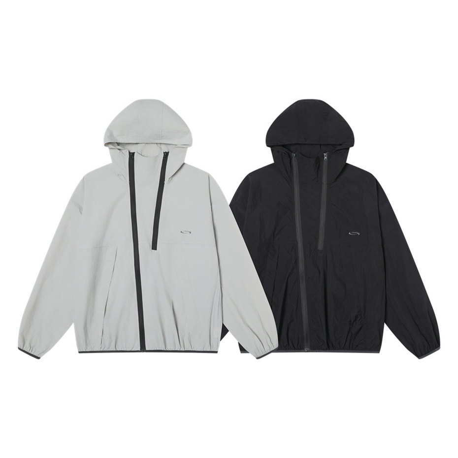 Vintage Windbreaker Nylon - Jaket Berkerudung Antik Jaket Tipis Gaya