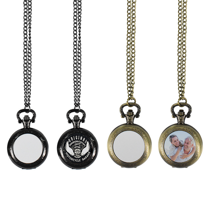 Kalung Liontin Jam Saku Logam  - Vintage Fashion Enthusiasts ulasan dan harga