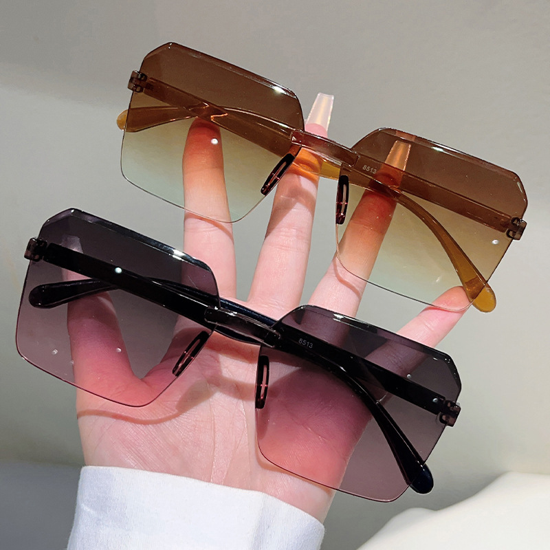 Kacamata Hitam Tanpa Bingkai V - Vintage Outdoor Fashion ulasan dan harga