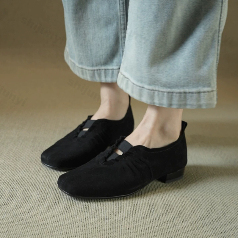 Sepatu Mary Jane Wanita Ujung  - Vintage Outdoor Fashion ulasan dan harga
