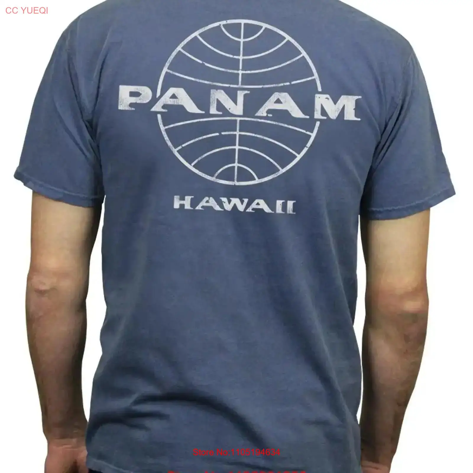 Kaos Pan Am Globe Vintage Wash - Vintage Fashion Jersey ulasan dan harga