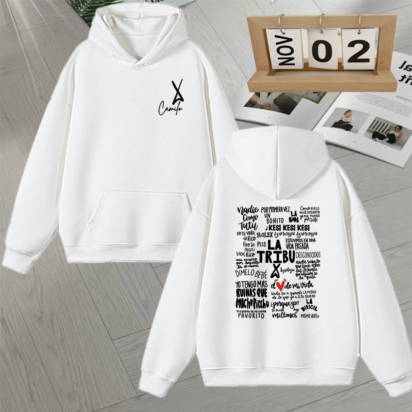 Hoodie Unisex Camilo La Tribu  - Vintage Fashion La ulasan dan harga