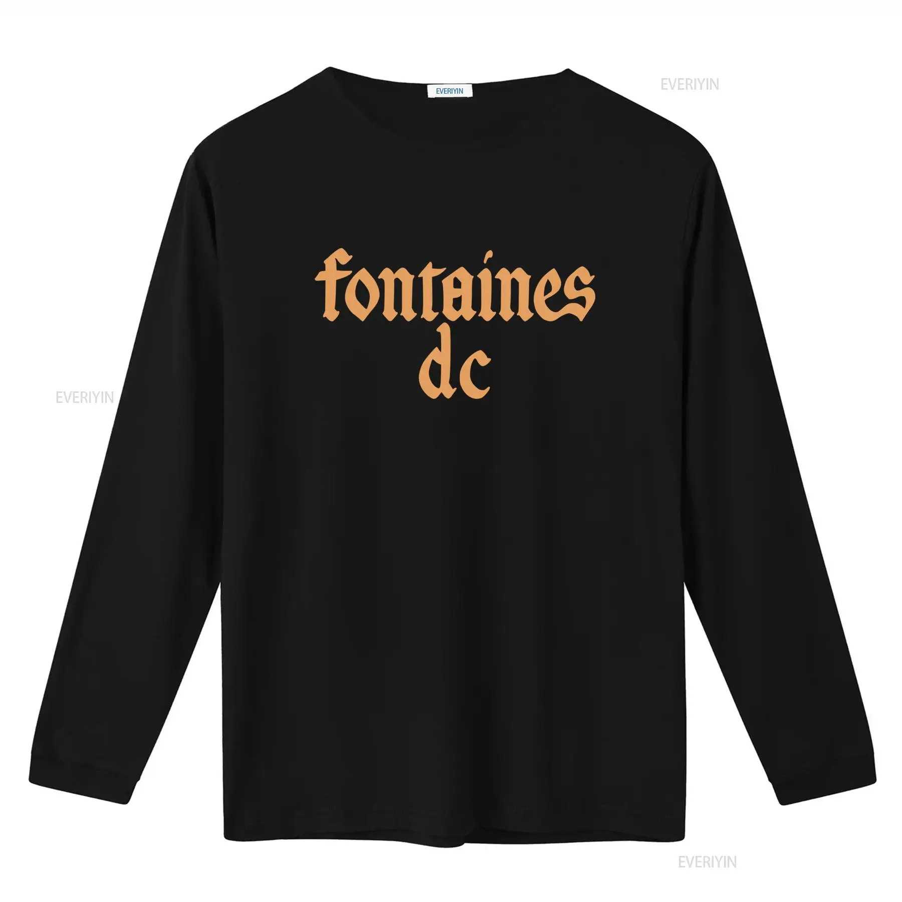 Fontaines D C 'Gothic Logo' Ka - Vintage Fashion Jersey ulasan dan harga