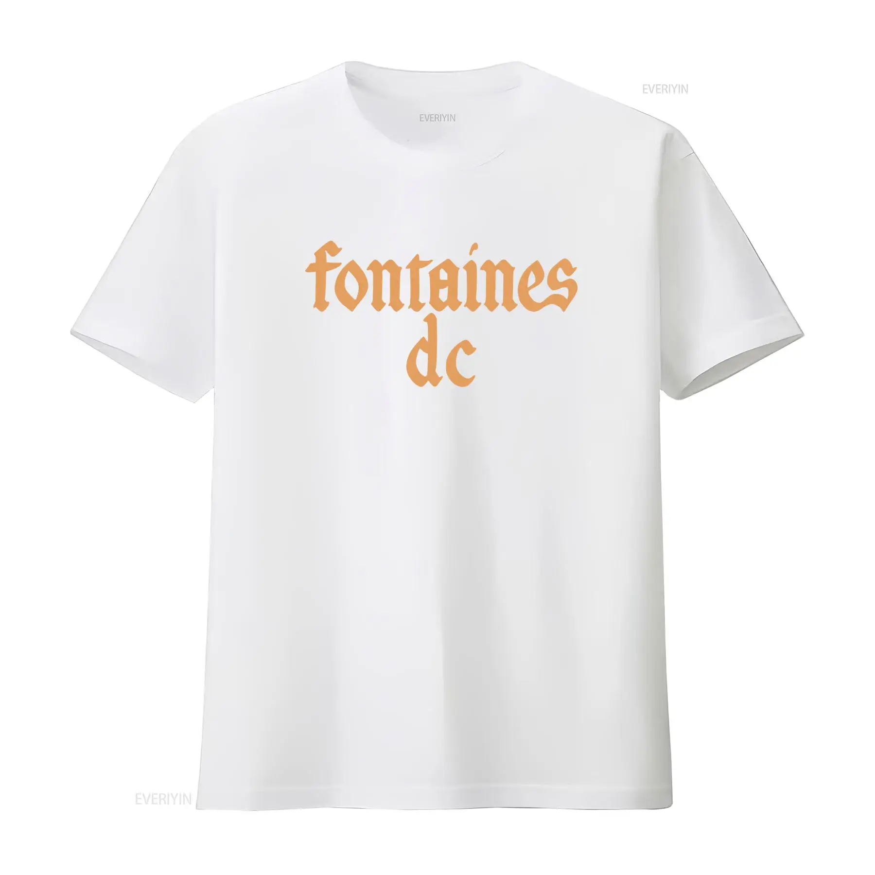 Fontaines D C 'Gothic Logo' Ka - Vintage Fashion Jersey ulasan dan harga