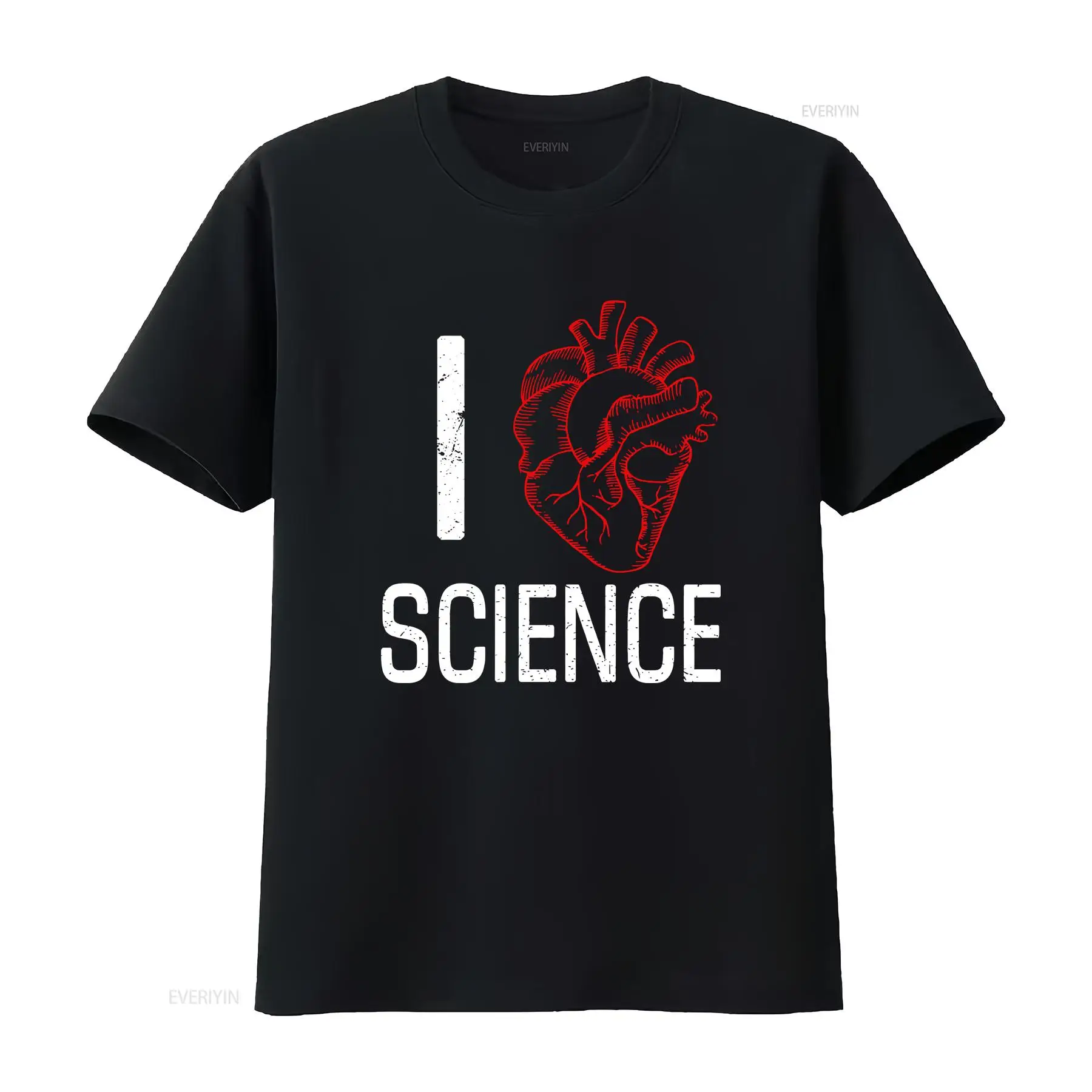 Kaos I Heart Science Penelitia - Vintage Fashion Research ulasan dan harga