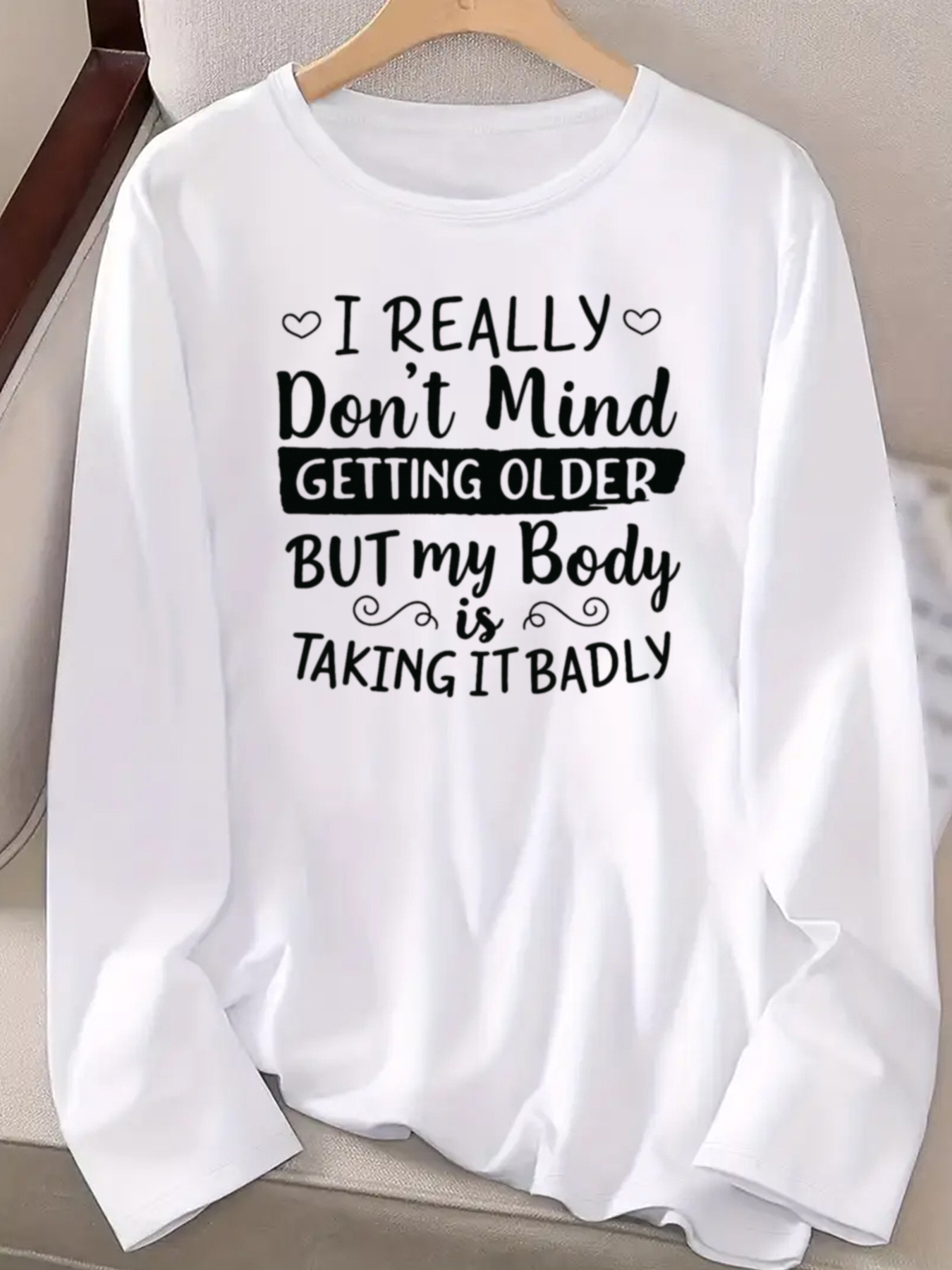 Kaus Lengan Panjang Kutipan Mo - Vintage Fashion Quotes ulasan dan harga
