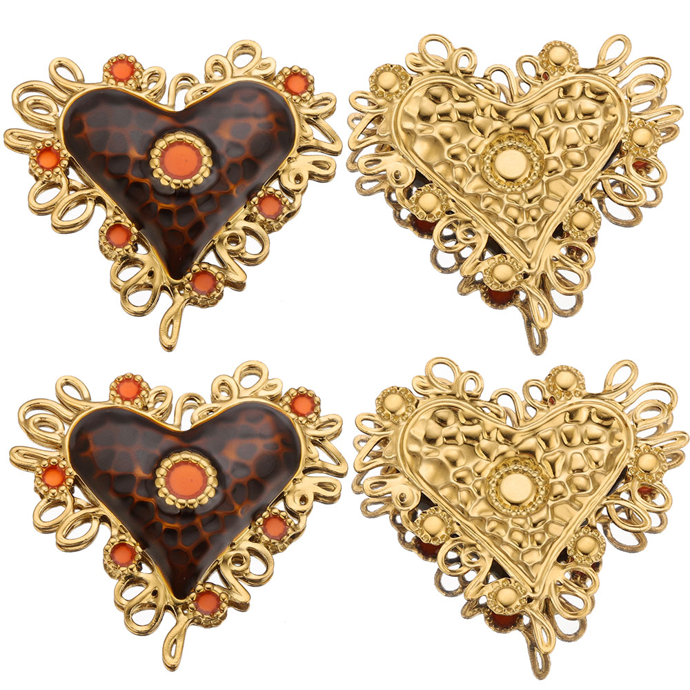 2 buah liontin pesona hati suc - Vintage Fashion Stores ulasan dan harga