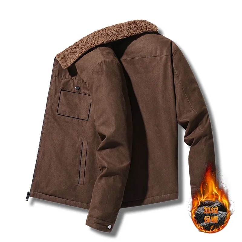 Jaket Pria Musim Dingin Suede  - Vintage Windbreaker Nylon ulasan dan harga
